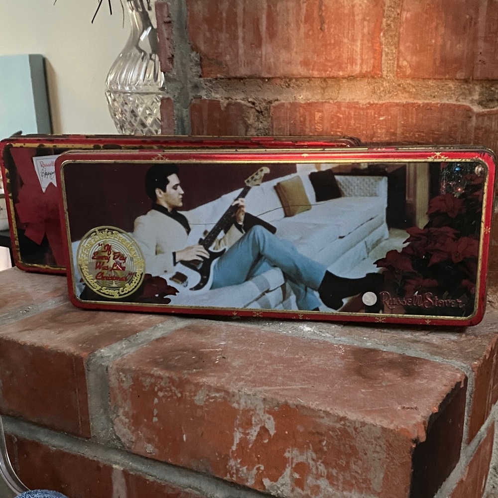 Set of vintage Elvis Presley Collectible Tins